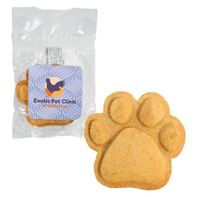 Colorful Paw Print Dog Cookie